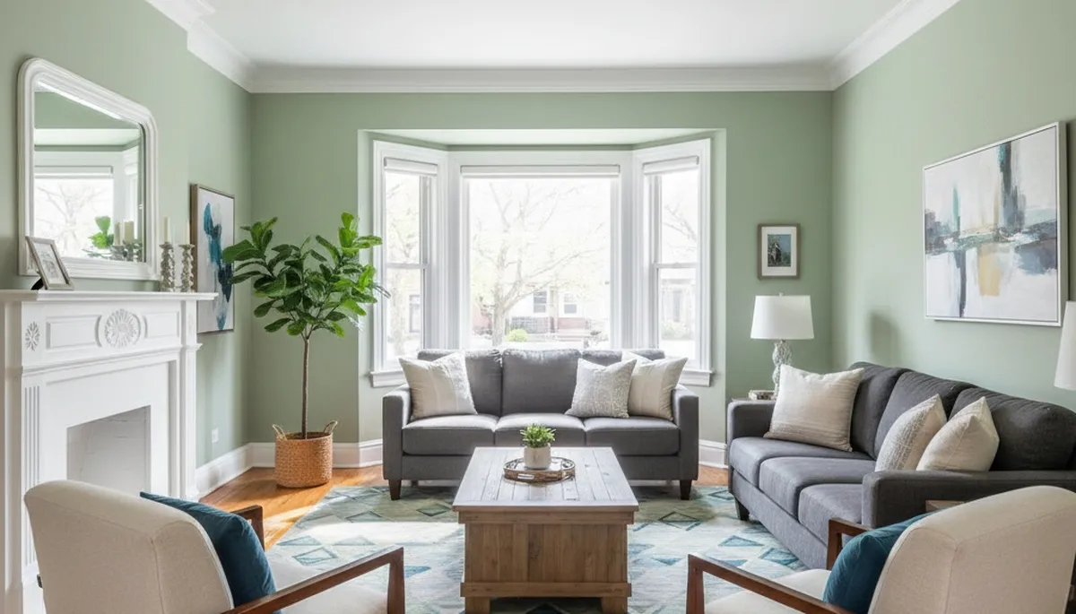Professional interior painting in Chicago IL showcasing smooth walls and modern color finishes