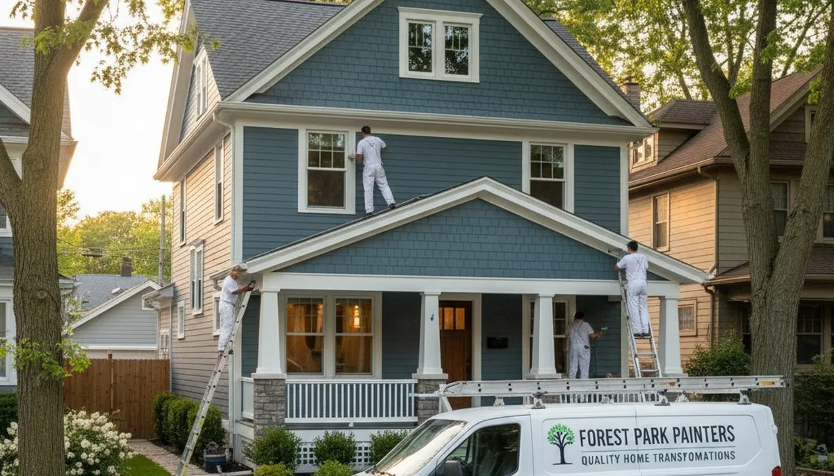 Chicago, IL house painting service by Painters Chicago IL for residential interior and exterior painting
