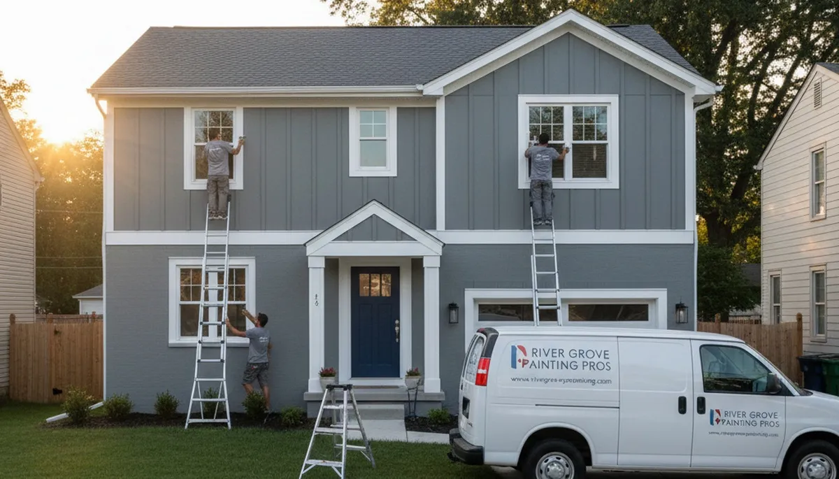 Professional house painters in Chicago IL providing expert exterior home painting services